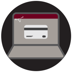 Step 2: Pay Online through our website, app or via phone.