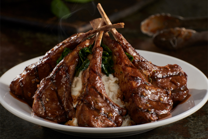 LongHorn Steakhouse's Fire-Grilled Lamb Chops.