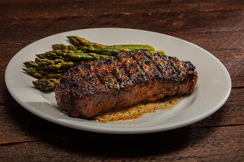 LongHorn's 7 Pepper Crusted New York Strip. Order today!