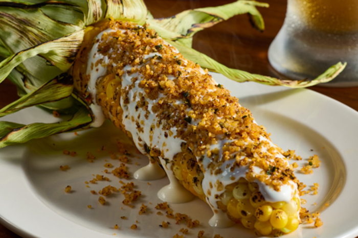 LongHorn Steakhouse's Fire-Grilled Corn.